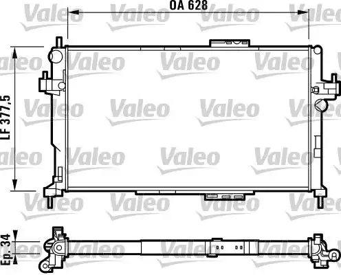 VALEO 732824 Radyatör 9196694 resmi