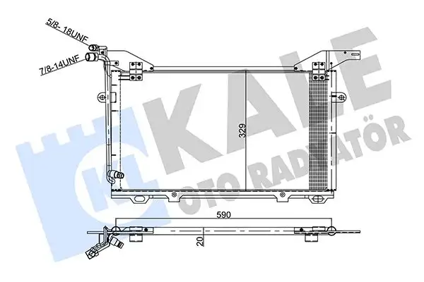 KALE 343045 Klima Radyatörü A2108300470 resmi
