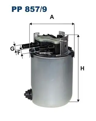 FILTRON PP857/9 Yakıt Filtresi resmi