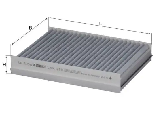 MAHLE LAK250 Polen Filtresi (Karbonlu) resmi