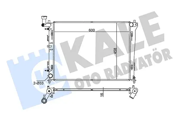 KALE 345930 Radyatör 253101H060 resmi