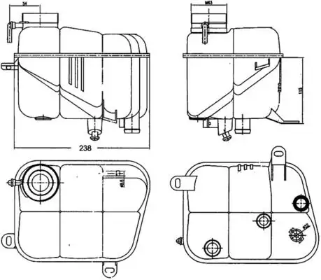 MAHLE CRT120000S Yedek Su Deposu resmi