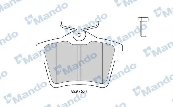 MANDO MBF015204 Arka Fren Balatası resmi