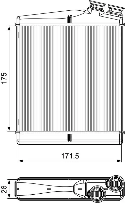 VALEO 811512 Kalorifer Radyatörü LR002632 resmi