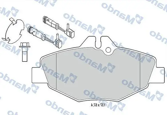MANDO MBF015667 Ön Fren Balatası A0034209920 resmi