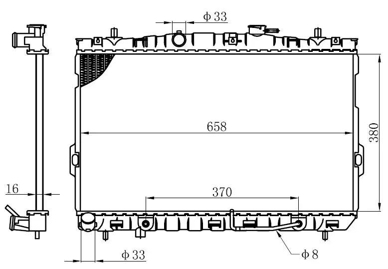 ORIS BHY006016 Radyatör 253102D110 resmi