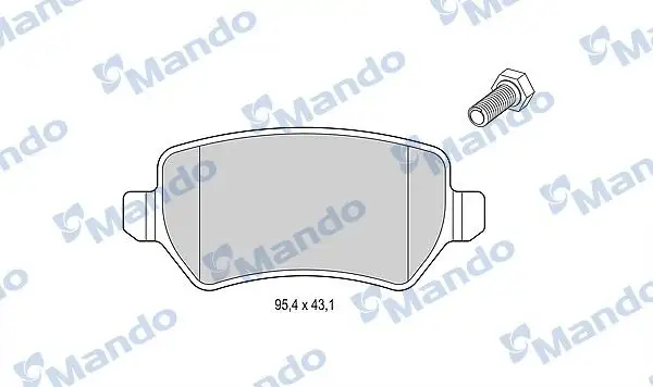MANDO MBF015200 Arka Fren Balatası resmi