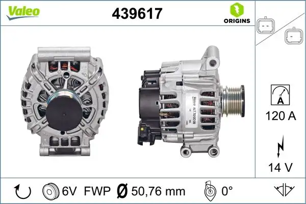 VALEO 439617 Şarj Dinamosu resmi