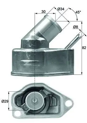 MAHLE TI1092 Termostat resmi