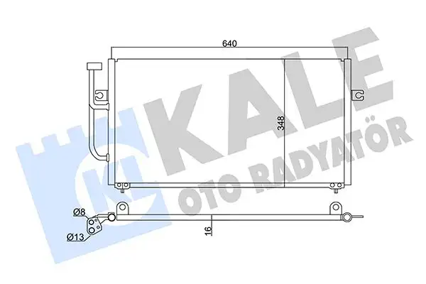 KALE 345595 Klima Radyatörü 30897260 resmi