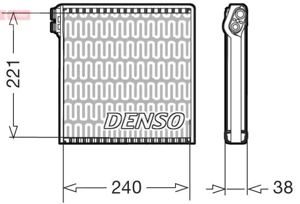 DENSO DEV09102 Klima Radyatörü 77364087 resmi