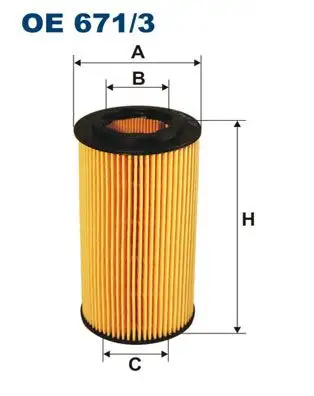 FILTRON OE671/3 Yağ Filtresi resmi