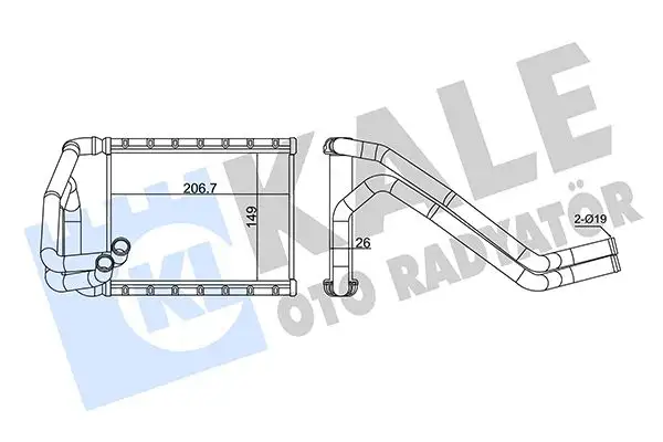 KALE 358665 Kalorifer Radyatörü 971381H050 resmi