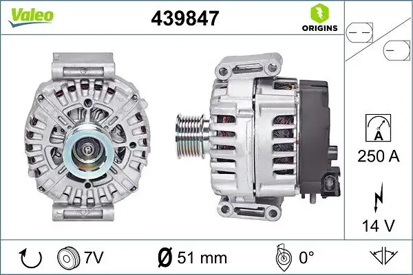 VALEO 439847 Şarj Dinamosu A0009060822 resmi