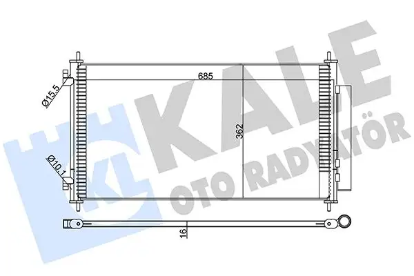 KALE 380700 Klima Radyatörü 80110SWAA01 resmi