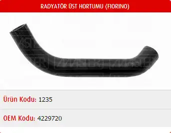 MASTER M1235 Radyatör Üst Hortumu 4229720 resmi
