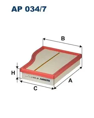 FILTRON AP034/7 Hava Filtresi A2820940004 resmi