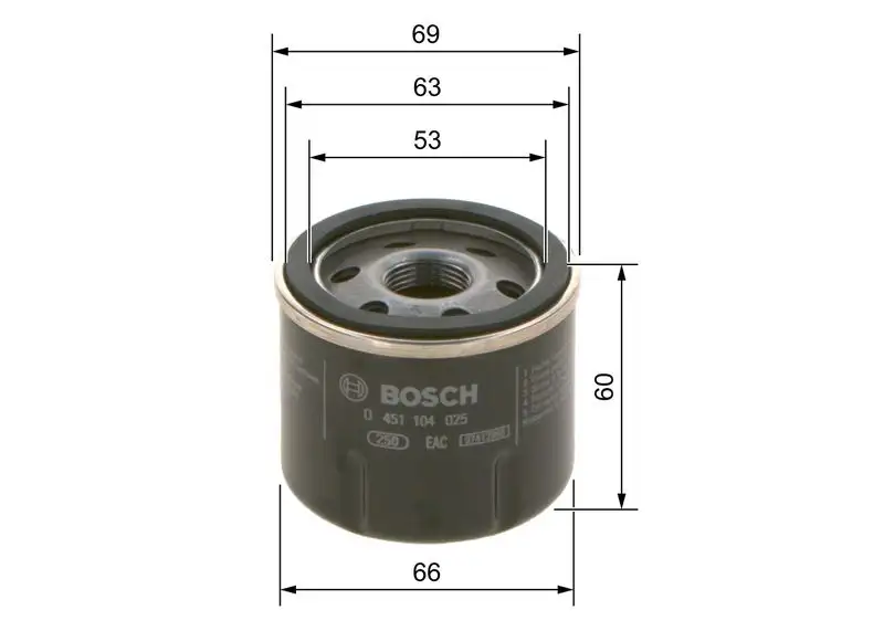 BOSCH 0451104025 Yağ Filtresi resmi