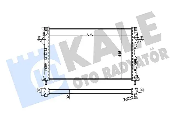 KALE 371600 Radyatör 8200008765 resmi