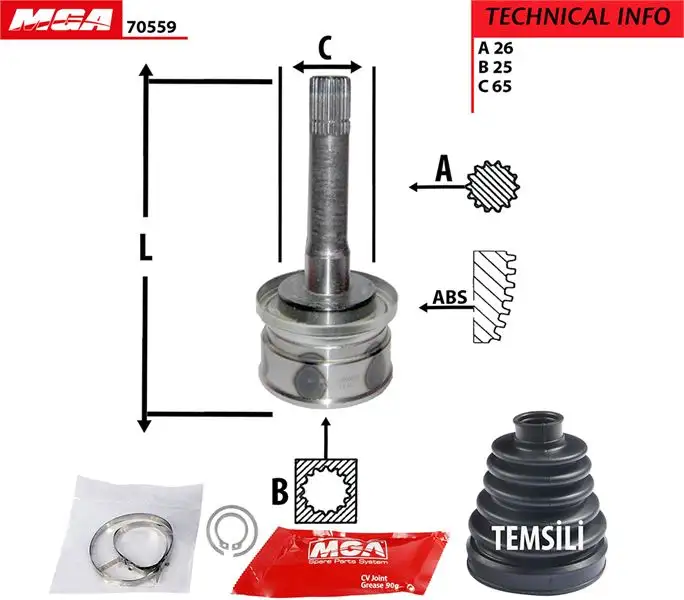 MGA 70559 Aks Kafası (Dış) resmi