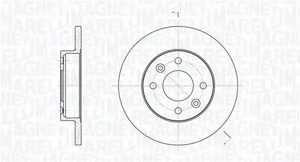 MAGNETI MARELLI 361302040191 Ön Fren Diski resmi
