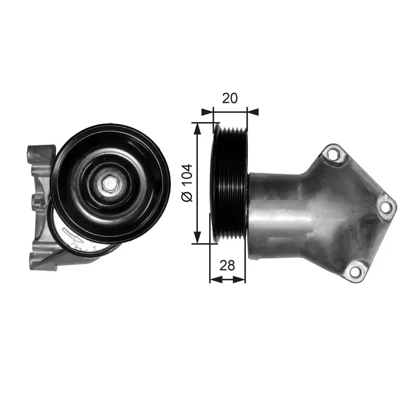 GATES T38202 Kayış Gergi Kütüğü 1E0615980 resmi