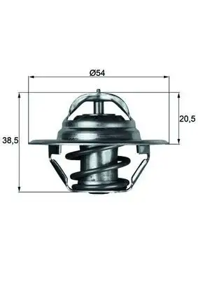 MAHLE TX383D Termostat resmi