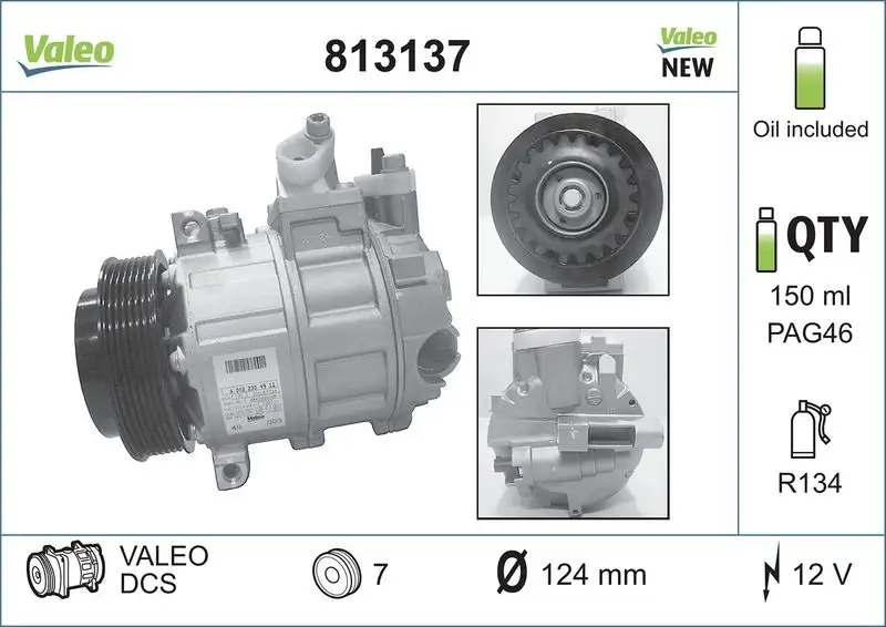 VALEO 813137 Klima Kompresörü resmi