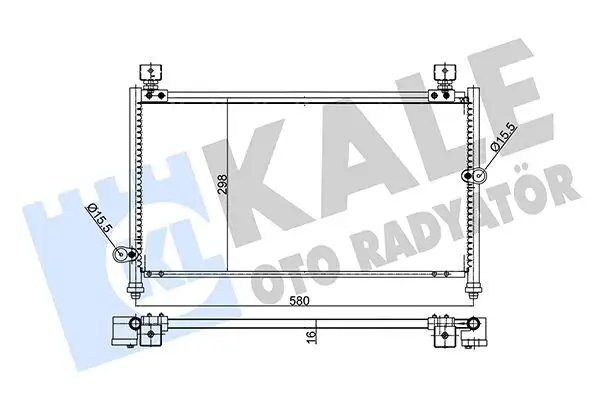 KALE 354050 Klima Radyatörü 80110SV4003 resmi