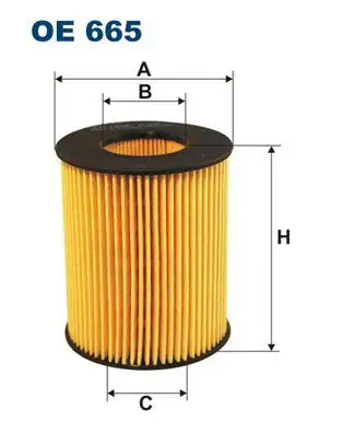 FILTRON OE665 Yağ Filtresi resmi