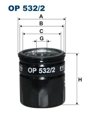 FILTRON OP532/2 Yağ Filtresi resmi