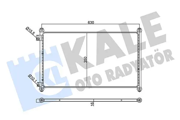 KALE 345705 Klima Radyatörü resmi