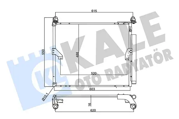 KALE 357375 Klima Radyatörü 8846060430 resmi