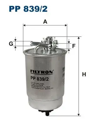FILTRON PP839/2 Yakıt Filtresi resmi