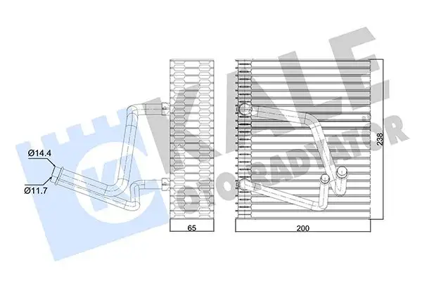 KALE 350070 Klima Radyatörü 7701208271 resmi