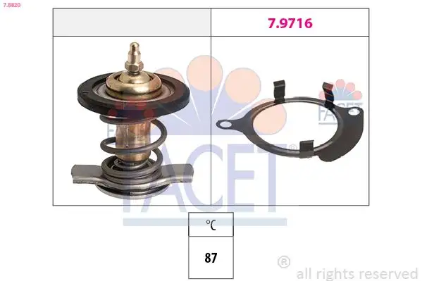 FACET 7.8820 Termostat 070121114 resmi