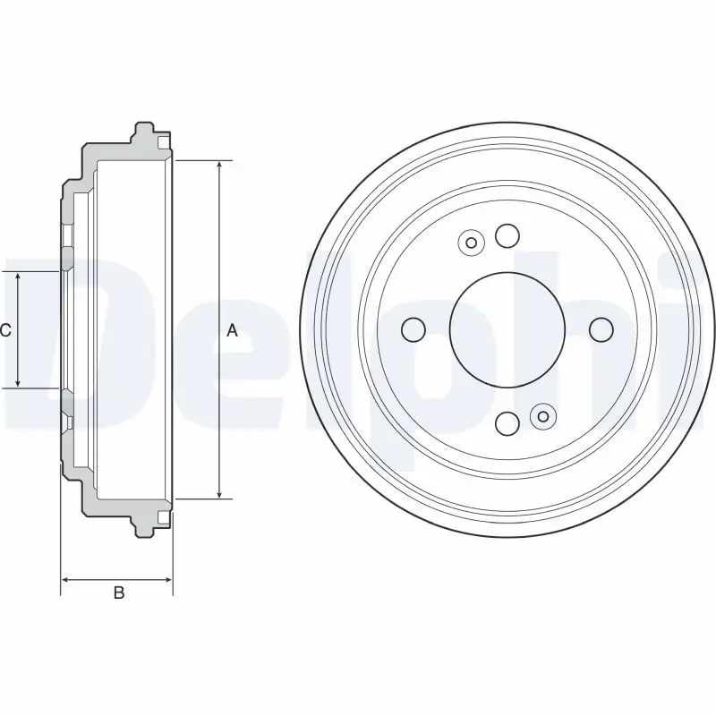 DELPHI BF551 Fren Kampanası 584111C010 resmi